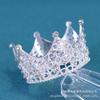 Buquê Coroa Acessórios Metal Coroa de Bolo Ornamentos Ouro Prata Ouro Rosa Três Cores Podem Ser Misturadas e Combinadas Decorações de Diamante