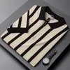 Camisa Polo de Verano Nueva Tendencia 2025 para Hombre, Corte Ajustado, Sencilla, Manga Corta, Tejido Fino con Cuello Camisero