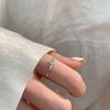 Anillo de amor hueco, diseño de nicho femenino, anillo simple en forma de corazón, elegante anillo de dedo, anillo de cola ajustable