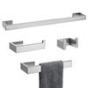 Porta-Toalhas Transfronteiriço Aço Inoxidável 304 Prateleira de Armazenamento para Banheiro Prateleira para Banheiro Porta-Toalhas Espessado de Parede