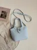 2026 Nuevo Bolso Cruzado Lindo de Nicho Estilo Coreano para Mujer, Bolso de Mano Versátil de Color Sólido, Bolso de Hombro de Moda y Sencillo para el Trabajo