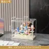 Caixa de Armazenamento Blind Box Enfeites Labbu Caixa de Exibição de Figura Acrílica Bolha Fosca Magnética Transparente Caixa de Armazenamento