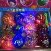 Bola saltitante brilhante, bola de cristal piscante, bola colorida que pula, brinquedo infantil piscante, atacado de brinquedos de barraca de rua, durável