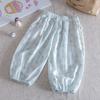Calça Infantil 2026 Nova Verão Estilo Coreano Doce Fofa Calça Lanterna para Meninas Moda Casual Tendência
