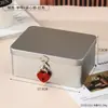 Caja pequeña cerrada caja de almacenamiento caja de hierro alcancía pequeña caja con contraseña joyero caja de bloqueo para teléfono móvil alcancía caja fuerte