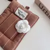 Broche Corsage Camelia Hecho a Mano Estilo Coreano Pequeño Aroma Pin Estilo Francés de Alta Gama de Mediados de Siglo Accesorios para Traje Suéter