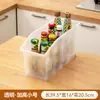 Caixa Organizadora Estreita e Longa para Armário de Cozinha Transparente Cosméticos Organizador de Mesa Caixa para Guardar Diversos Cesto de Armazenamento de Ângulo Reto