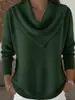 2026 Comercio Exterior Transfronterizo Sitio Independiente de Ropa para Mujer Amazon Aliexpress Otoño e Invierno Nuevos Tops y Suéteres de Color Sólido