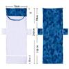 Nueva funda de silla de playa de moda de microfibra reclinable impresión digital 3D geométrica toalla toalla de playa bolsa venta al por mayor