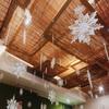 Decoraciones para árbol de Navidad copo de nieve acrílico copo de nieve para fotografía accesorios copo de nieve boda centro comercial diseño de tienda colgante de copo de nieve