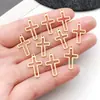 El Colgante de Cruz Hueca de Acero Inoxidable Más Vendido de Amazon Accesorios para Joyería DIY Pulsera Llavero Colgante para Collar