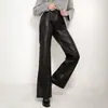 Moda Femenina Europea y Americana Otoño/Invierno 2026 Transfronteriza AliExpress Pantalones de Cuero Rectos Versátiles Casuales Pantalones Casuales para Mujer