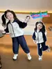 Conjunto Deportivo para Niñas Primavera y Otoño 2026 Nuevo Atuendo de Otoño para Niños Sudadera con Capucha Sudadera Casual para Bebé Conjunto de Dos Piezas