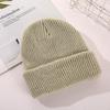 Gorro de punto transfronterizo de color sólido, gorro de punto de invierno, gorro de punto de lana para hombres y mujeres, estudiantes, gorro melón