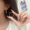 Colección de Pendientes de Plata de Ley 925 Kaiming para Mujer, Pendientes de Aro Hechos a Mano de Alta Gama de Lujo Ligero Estilo Coreano, Accesorios Versátiles Estilo Ins