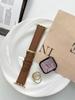 Novo para Applewatch Apple Watch padrão lichia couro de bezerro pulseira iwatch pulseira de nicho s8s9