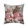 Fundas de Almohada Serie Navideña de Amazon, Cojines de Sofá Estampados de Lino, Fundas de Almohada, Soporte para Personalización con Tu Propio Diseño