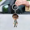 Colgante Decorativo Plano de Acrílico para Coche, Pareja de Doctores, Nuevo, Transfronterizo