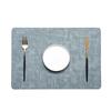 Mantel individual de tela de doble cara nórdico, resistente al aceite, impermeable, antical, de cuero, aislante térmico, para restaurante y hotel