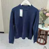 Suéter de Punto Suave Versátil Casual para Mujer Cuello Redondo Color Sólido Básico Capa Base Mujer 26 Otoño/Invierno 489923