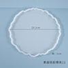 Cristal diy resina epoxi molde de silicona irregular plato de fruta rectangular redondo irregular mesa joyería plato de fruta
