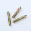 Parafusos Personalizados de Rosca Dupla do Fabricante, Parafusos Autoatarraxantes Galvanizados Coloridos com Ponta de Zinco, Parafusos de Cabeça Dupla, Conectores para Móveis, Parafusos com Rosca para Madeira