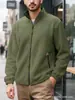Nueva Chaqueta Polar Polar con Cremallera y Cuello Alto para Hombre de Amazon Transfronteriza Primavera, Otoño e Invierno