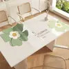 Mantel de Mesa Vegetal Floral Fresco y Sencillo, Impermeable, Resistente al Aceite, Lavable, Mantel Rectangular para Mesa de Comedor, Lujo Ligero, Sensación de Alta Gama, Mantel Individual de PVC