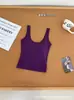 Camiseta sin mangas de otoño e invierno con tirantes anchos de lyocell cepillado, espalda descubierta, con copas en el pecho, alta elasticidad, corte ajustado, color liso, top tipo camisola simple