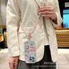 Ins Laser Flower Crossbody Corrente de Celular Alto Valor de Beleza Contas Feminino Pequeno Fresco Longo CDD Corrente Pendurada Bolsa Cordão