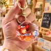 Colgante de Bolsita de Arena Movediza Oceánica Rellena de Aceite Llavero de Concha Animales de Dibujos Animados Delfín Pingüino Llavero de Muñeco Regalo
