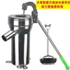 Bomba d'água manual para poço doméstico, cabeça grande de aço inoxidável, operada por alavanca, manivela manual, puxador de cabeça de poço, estilo antigo