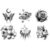 Pegatinas de Tatuaje Multi-Elemento Soñadoras Transfronterizas, Elementos de Estilo para Llevar, Versátiles, Fáciles de Aplicar y Quitar, Pegatinas de Tatuaje Personalizadas de Nicho