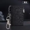 Estuche para Cigarrillos HY-932 para Cigarrillos Gruesos, Tapa Automática de Apertura Rápida, Resistente a la Presión, a Prueba de Humedad, Cenicero Portátil con Patrón