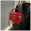 Moda Primavera 2026 Mini Bolsa Acolchoada Tendência Estilo Chanel com Corrente Versátil Bolsa de Ombro Transversal Porta Batom Bolsa Pequena