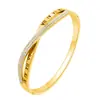 Pulsera de Cruz Romana con Diamantes Blancos Europea y Americana para Mujer, Pulsera de Oro de 18K Incrustada con Diamantes de Estilo Popular de Celebridad de Internet, Joyería de Mano Popular de Venta Transfronteriza