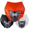 Faro LED de cinco cuentas con cara de fantasma adecuado para motocicleta todoterreno KTM, faro con cara de fantasma modificado, cubierta de faro