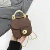 Bolso de Cadena Vintage para Mujer Portátil Romboide Nicho Bolso de Hombro Versátil Mini Sobre Rojo Estilo Coreano de Moda Bolso Cruzado para Niños