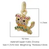 Distrito Lu Europa y Estados Unidos transfronterizo diy micro incrustación circonita pequeño colgante accesorios accesorios de colgante amor geométrico accesorios simples