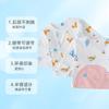 Ropa de media espalda para recién nacido 0-3 junio primavera y otoño algodón ropa ajustada para bebé recién nacido ropa de monje infantil manga larga