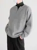 Suéter de Cuello V de Capa Base Calentadora Directo de Fábrica Tacto de Alta Gama Invierno para Hombre Estilo Coreano Holgado Informal Jersey de Punto