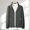 Chaqueta Softshell Fina para Exteriores para Grupo Ropa de Trabajo Personalizada Impermeable Cuello Alto de Negocios Chaqueta de Trabajo Estampar LOGOTIPO