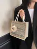 Bolsa de Linho para Mulheres de Celebridade da Internet 2026 Nova Moda Primavera Bolsa para Passeio Almoço Bolsa de Ombro Portátil