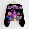 Moletom Curto Infantil K-Pop Demon Hunter Estampado em 3D da Moda Outono e Inverno Vendas Diretas de Fábrica