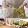 Perforador de pimienta para el hogar, removedor de semillas de pimiento verde de acero inoxidable, removedor de corazón de pimienta, herramienta perforadora de melón amargo para uso doméstico