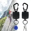 Llavero Creativo para Montañismo al Aire Libre Listo para Usar del Fabricante Pesca Anti-Pérdida Extractor Retráctil Identificación de Trabajo Fácil de Tirar