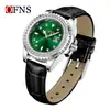 O'Fannie Reloj de Pulsera Diamante Fantasma Azul Verde Calendario para Mujer Luminoso Resistente al Agua Lujo Ligero Nicho Negocios Cuarzo Reloj para Mujer