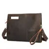 Bolso de Hombro Vintage de Cuero Crazy Horse de Gama Alta con Gran Capacidad, Diseño Elegante, Bolso tipo Sobre Versátil Casual, Bolso Cruzado de Moda