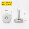 Pads Ajustables para Pies de Muebles, Pads de Pies con Tornillo M10M8M6 Engrosados Antideslizantes y Resistentes al Desgaste, Pads para Pies de Mesas y Sillas, Varias Especificaciones
