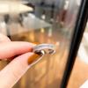 Estilo Igual al de las Celebridades de Internet Corea del Sur Moda Ins Anillo de un Carácter Completamente Incrustado de Diamantes Anillo Distintivo Simple Versátil para el Dedo Índice Joyería de Moda